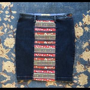 Anthropologie Holding Horses Denim Skirt Sz. 26/Sm